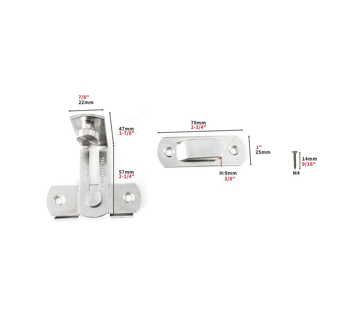 Spec Sheet - 90 DEGREE BARN DOOR LOCK SS