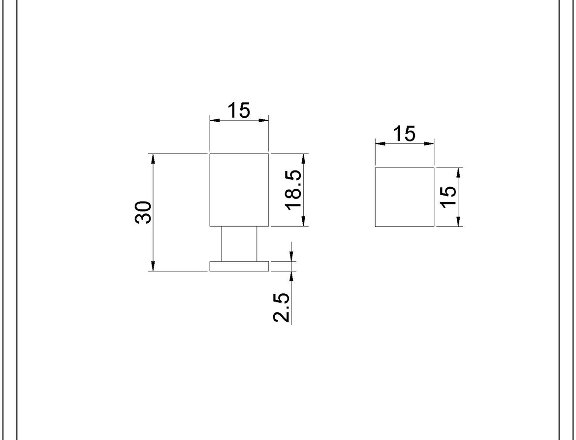 Furniture Square Knob