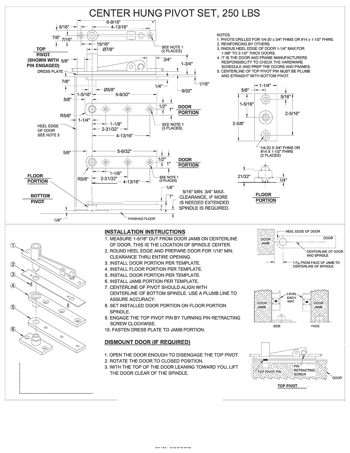 Spec Sheet - Pivot Set